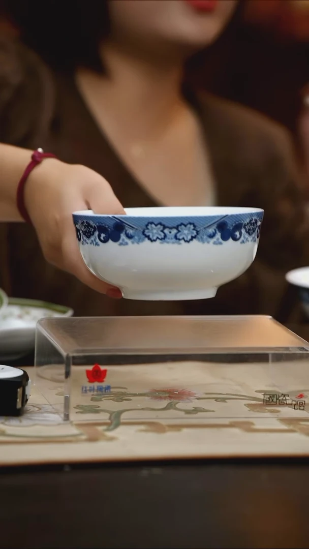 2个微瑕古典园林6英寸面碗