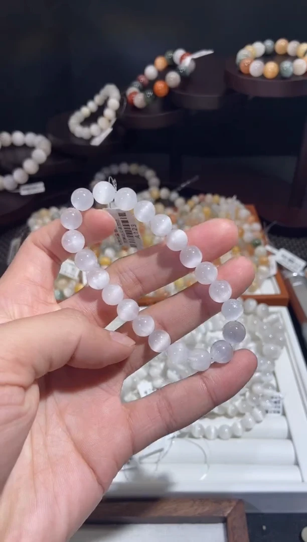 未镶嵌手串水晶6号链接 卡8咪+ 绸缎光