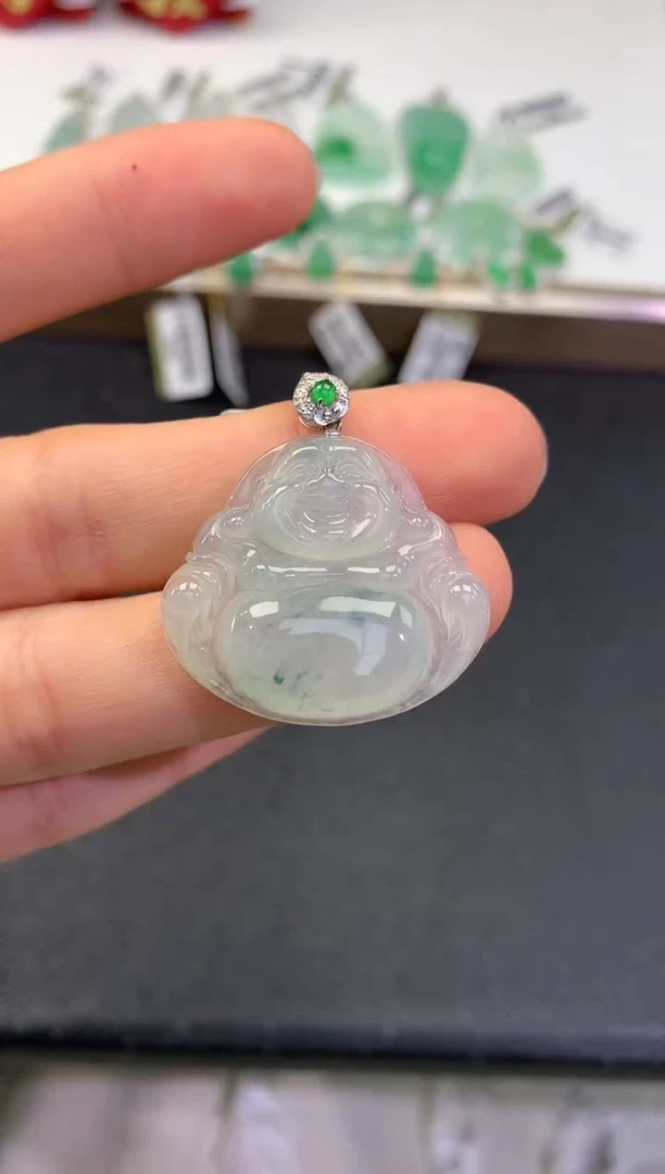 【闪购商品】翡翠颈饰18K金镶嵌