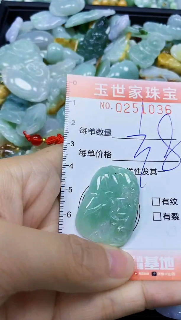 翡翠未镶嵌颈饰闪购0251036