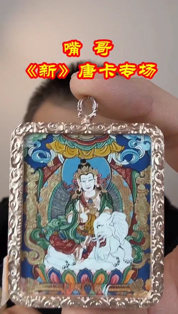 吊坠嘴哥严选——x1029普贤菩萨唐卡