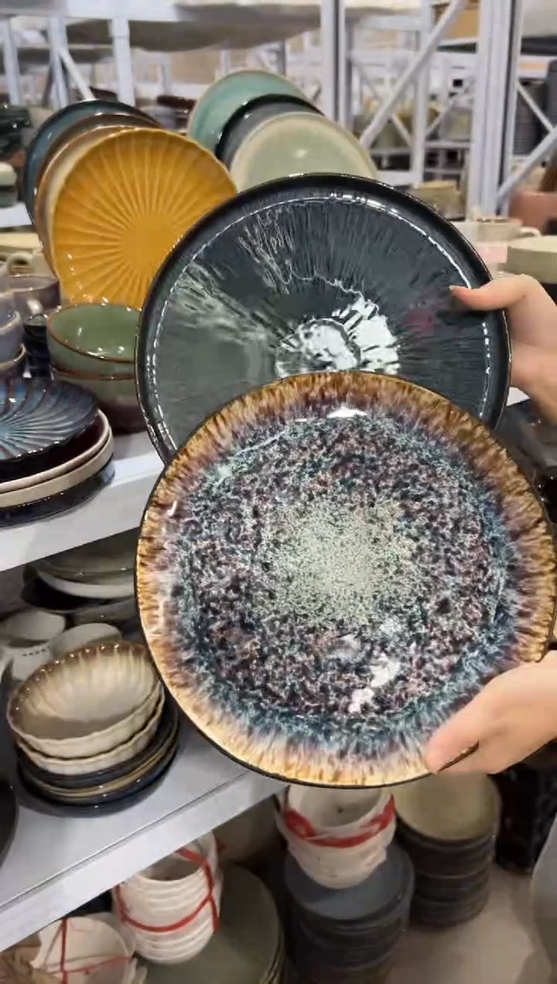 陶瓷外贸尾货瑕疵满20包邮X2 大盘