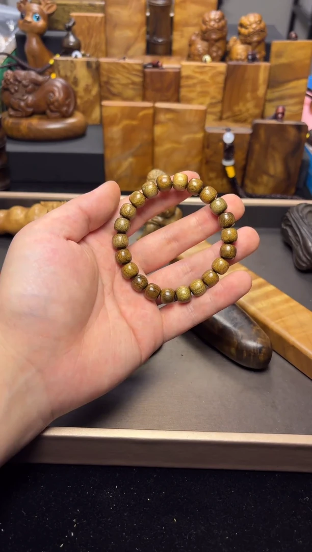 【闪购商品】楠木（金丝楠）其他1.0桶珠手串95