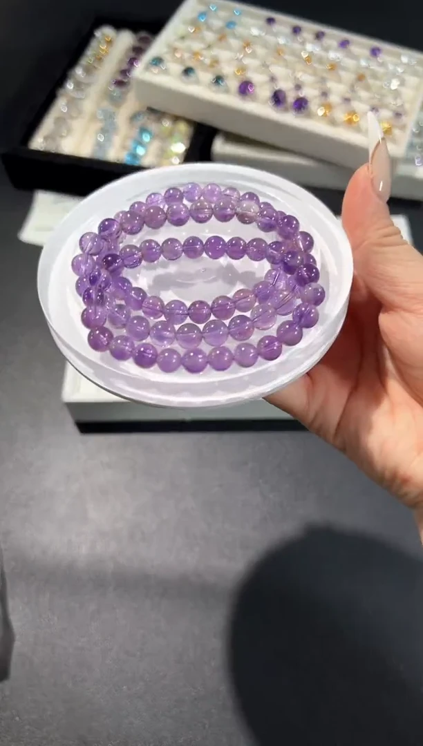 未镶嵌手串水晶33d多样性发其一【1条】默认微瑕7mm