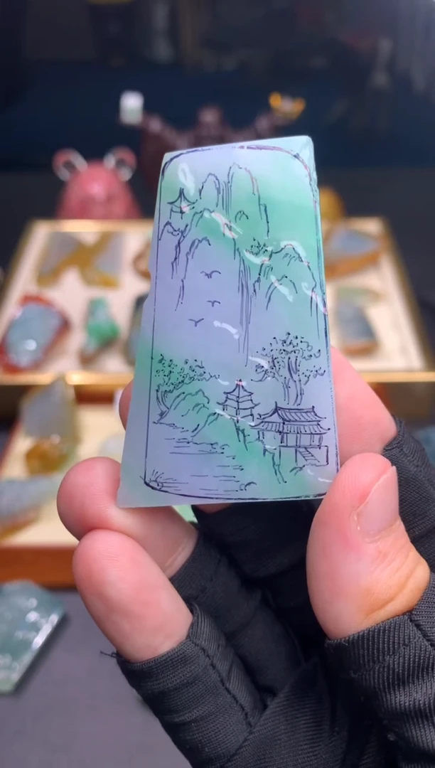 未镶嵌定制翡翠天然翡翠裸石（包工）