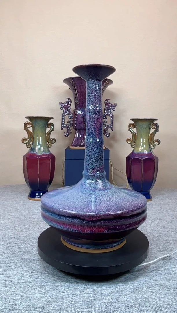 摆件陶神垕钧瓷收藏工艺品