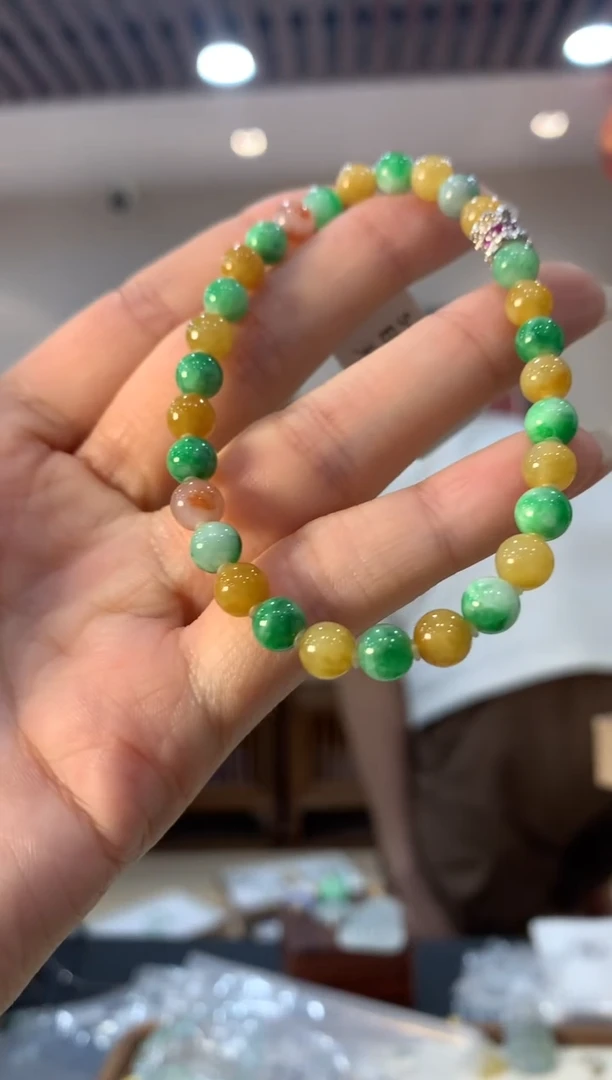 未镶嵌手串翡翠手串