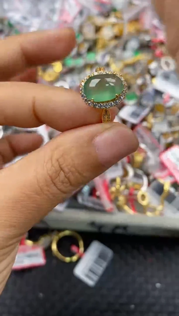 银S925镶嵌戒指翡翠111                       21