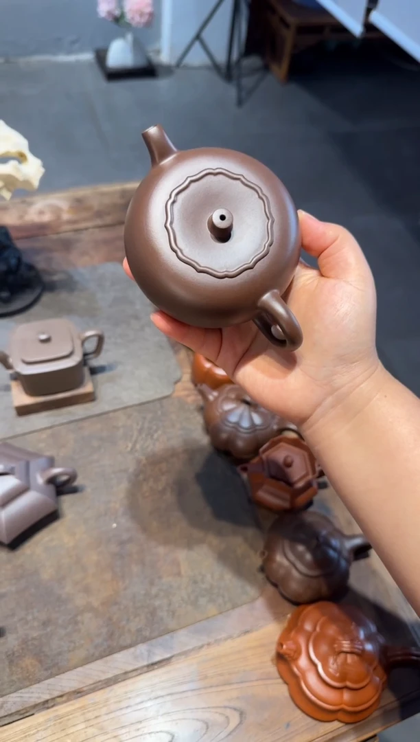 茶壶紫砂悠*柿柿如意