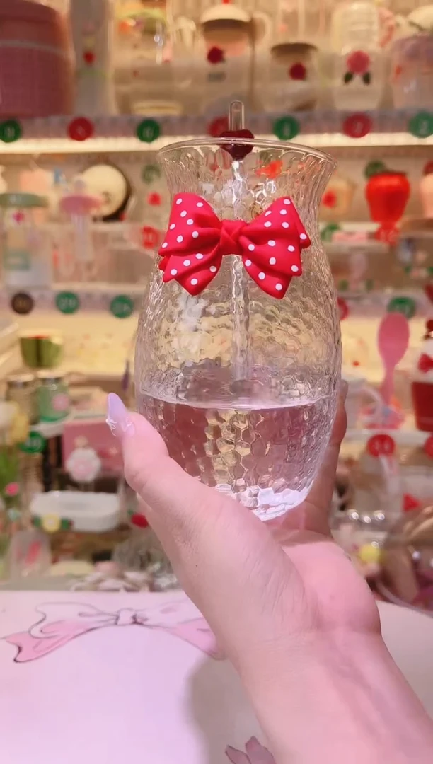 其他品质好发货快放心拍！蝴蝶结吸管果汁杯