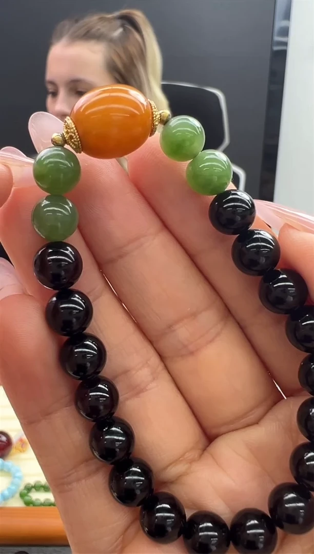 【闪购商品】琥珀手链未镶嵌864秒拍号