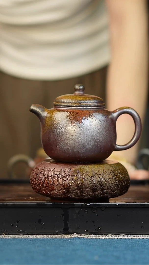 茶壶紫砂柴烧 天青匏樽 200cc