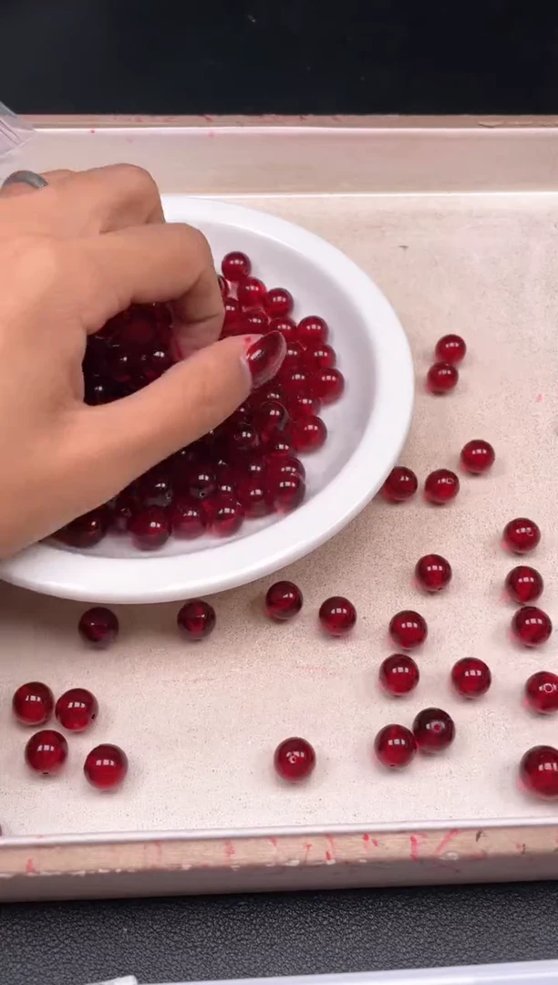 【闪购商品】蜜蜡颈饰未镶嵌w1473血珀10mm*10颗