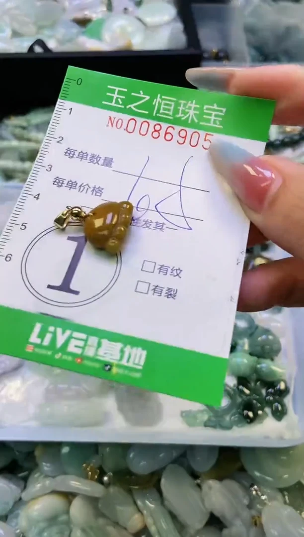 翡翠未镶嵌颈饰闪购0086905