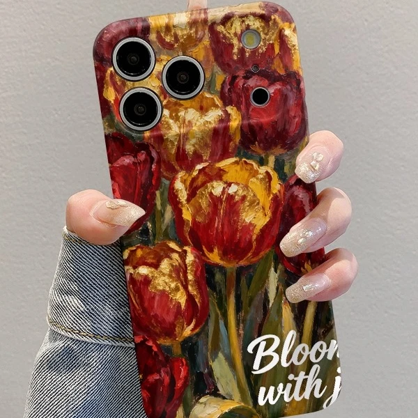 RHRY适用于苹果17/16/15Promax手机壳热恋郁金香