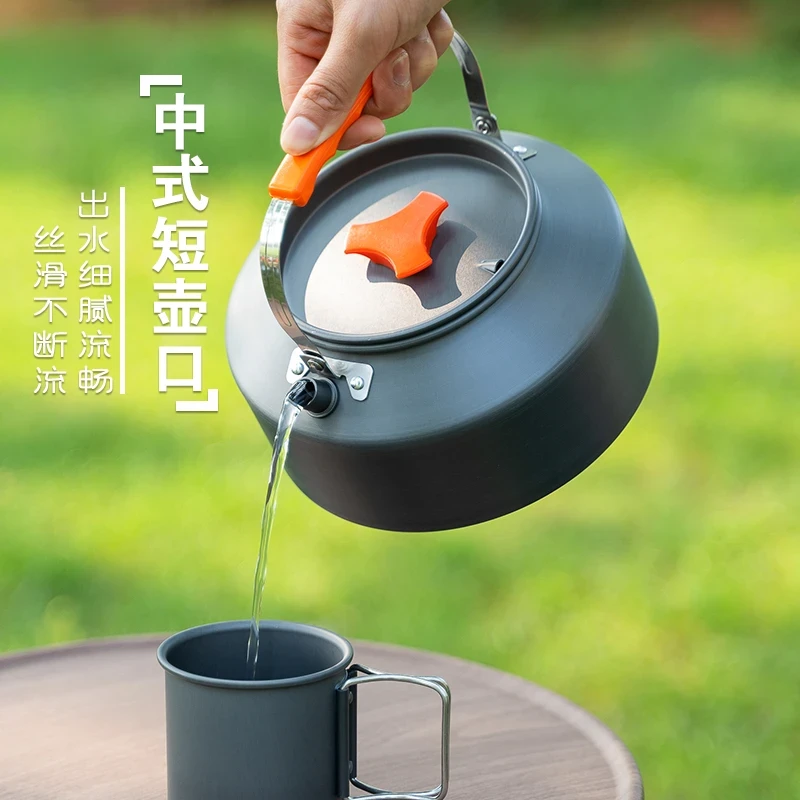 户外烧水壶野餐户外垂钓炉具便携式茶壶煮茶壶卡式炉冲茶炉W283