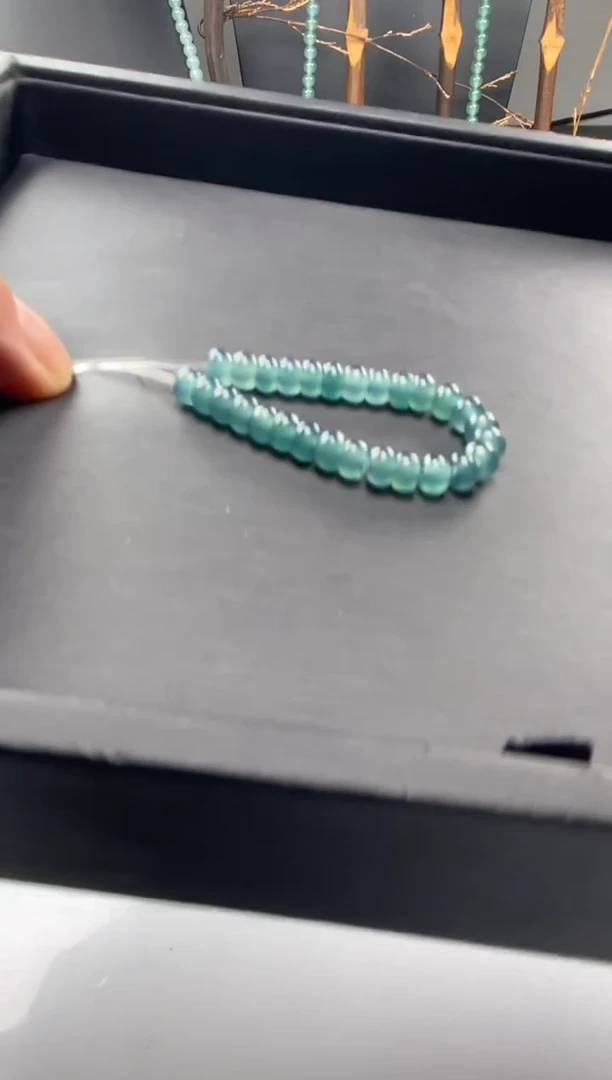 【闪购商品】翡翠手链未镶嵌算盘珠55颗深色