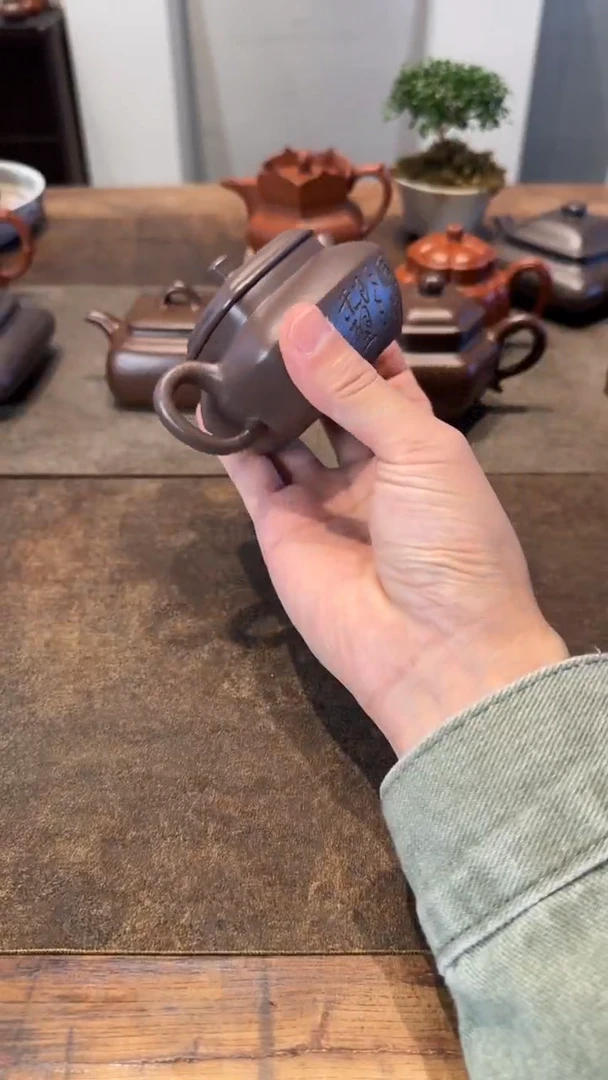 茶壶紫砂锋*天青合欢