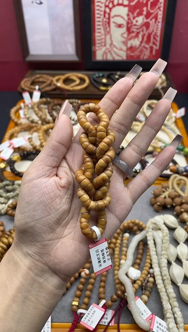 手串龙脊菩提龙脊菩提玉化老料斜切大肠长串108