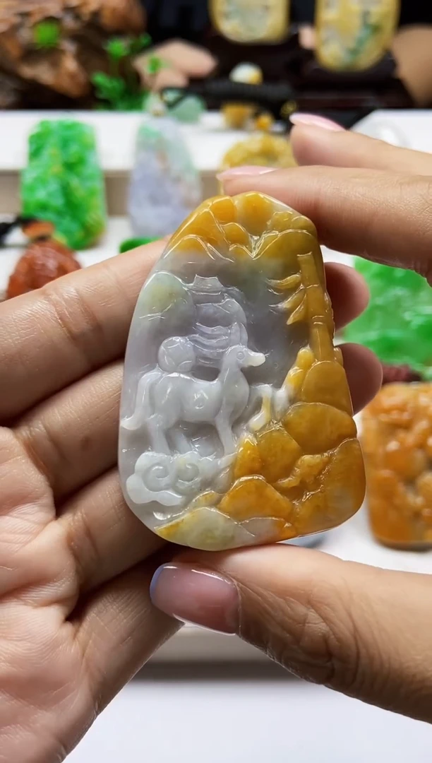 颈饰未镶嵌翡翠翡翠A货