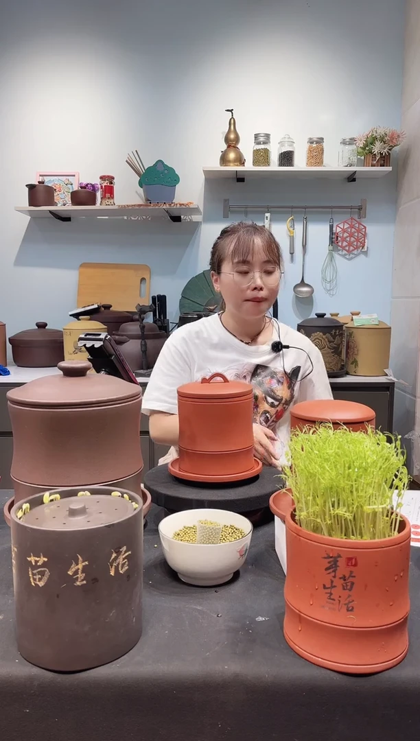 有**一中号 红泥竹节款+紫砂托盘