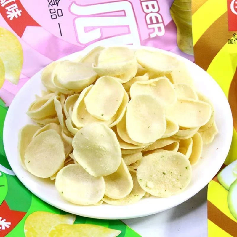 拍黄瓜清爽黄瓜味薯片膨化食品小时候的清爽黄瓜味食品膨化小零食