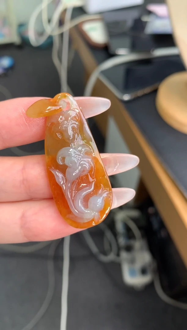 未镶嵌定制翡翠兰花