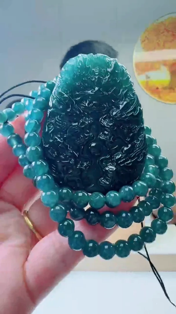 颈饰未镶嵌翡翠天然A货翡翠  多样性随机发其一