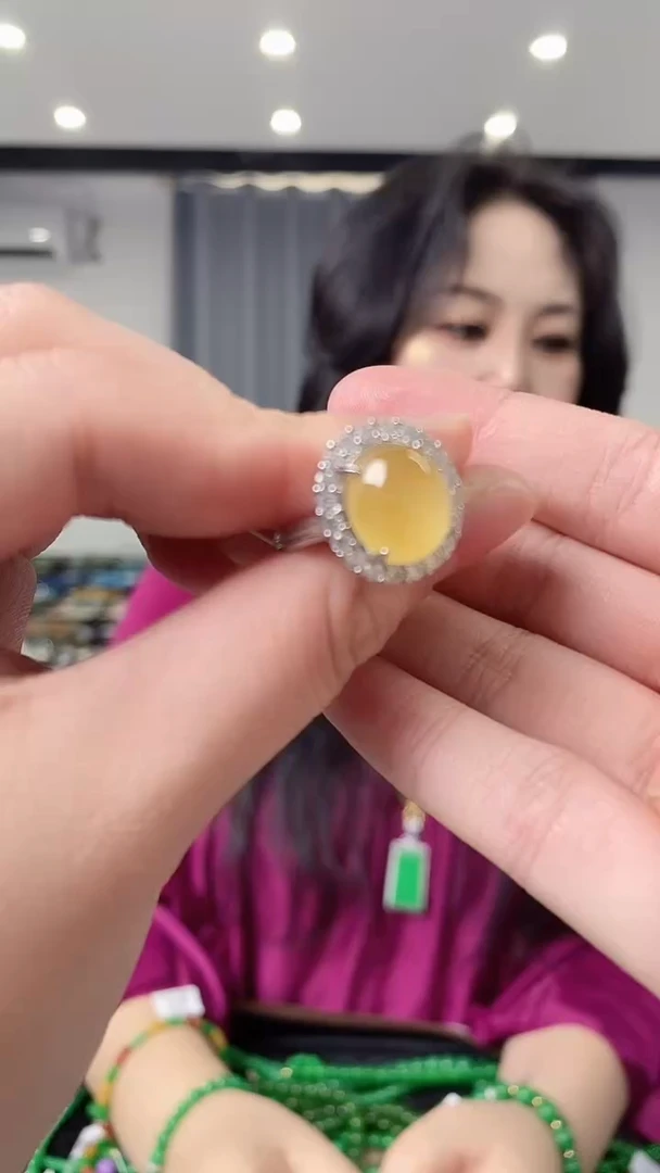 未镶嵌戒指翡翠闪购链接 多样性发其一颜色微差