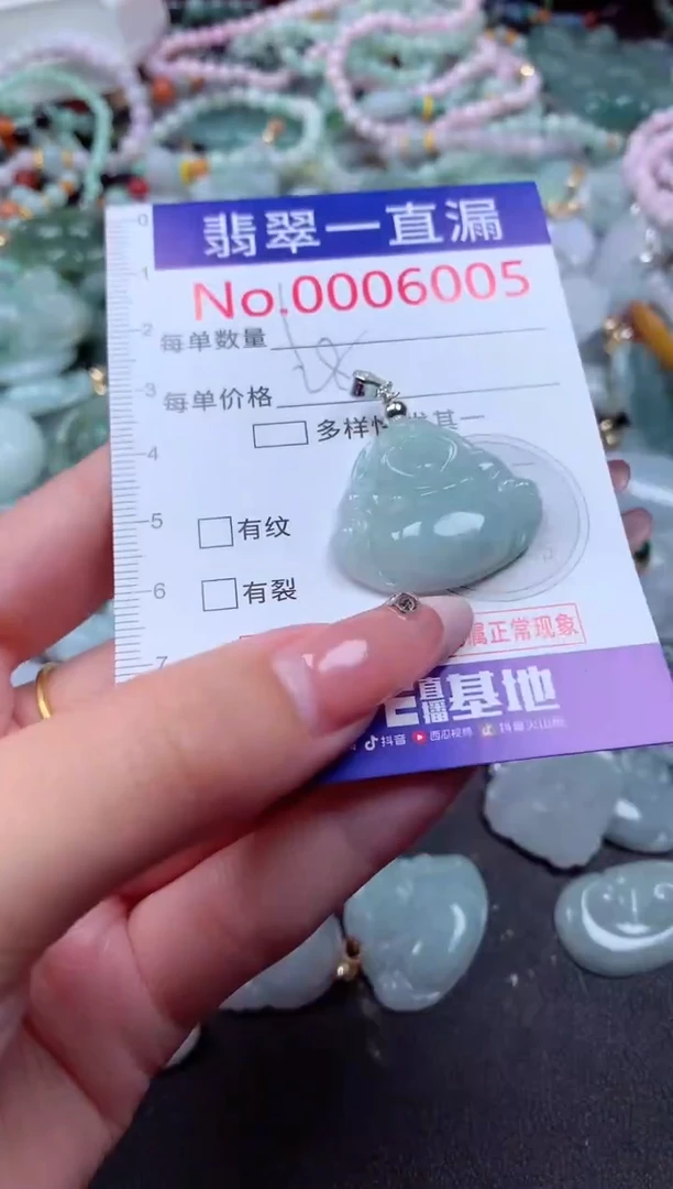 翡翠未镶嵌吊坠(不含链)6005