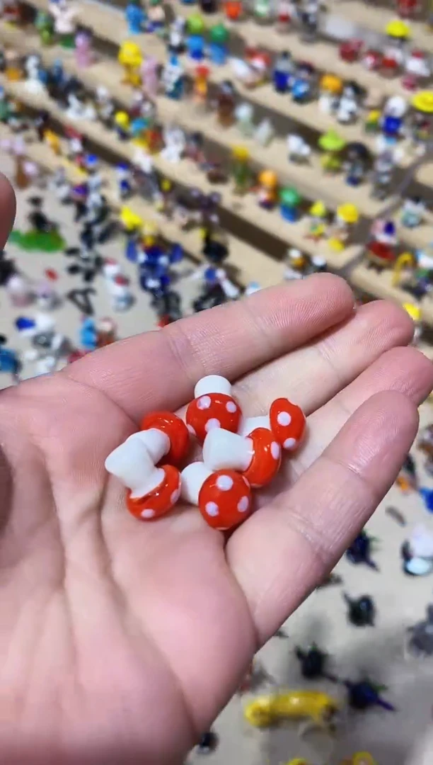 【闪购商品】琉璃手工艺品蘑菇6个