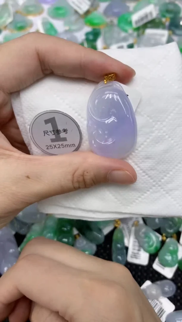 颈饰18K金镶嵌翡翠1111111