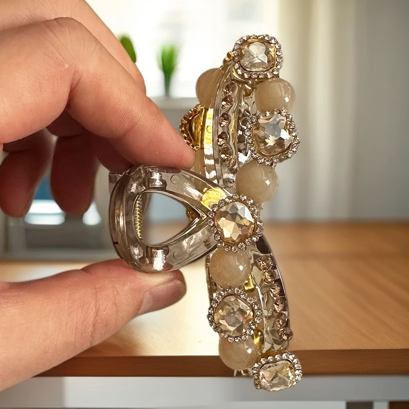 可爱风原创设计日韩头饰重工法式发饰鲨鱼夹抓夹发夹