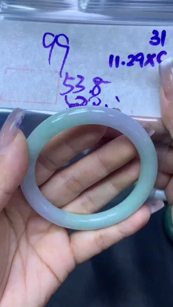 未镶嵌定制翡翠31叮当53.8纹+99元+拍一发一