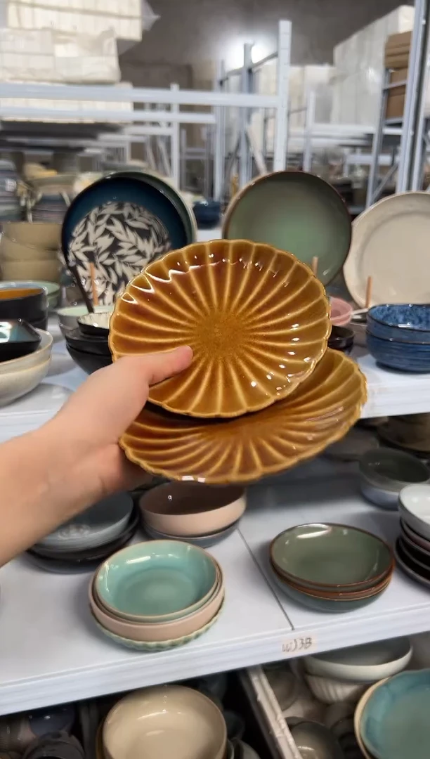 陶瓷外贸尾货瑕疵满20包邮X2 吐骨碟