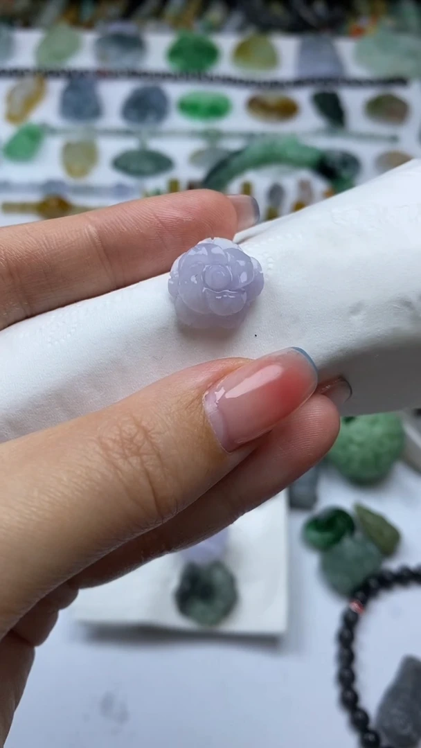 未镶嵌定制翡翠开**贝毛货定制不退不换