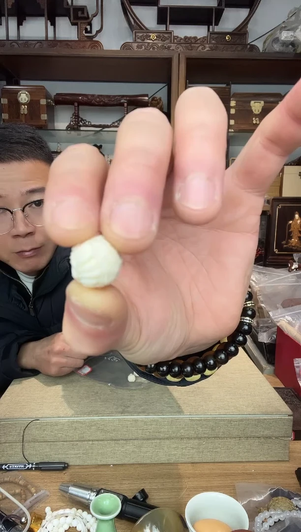 乌木类书架274猛犸高品雕刻象神单颗