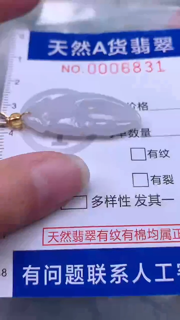 翡翠未镶嵌吊坠(不含链)1