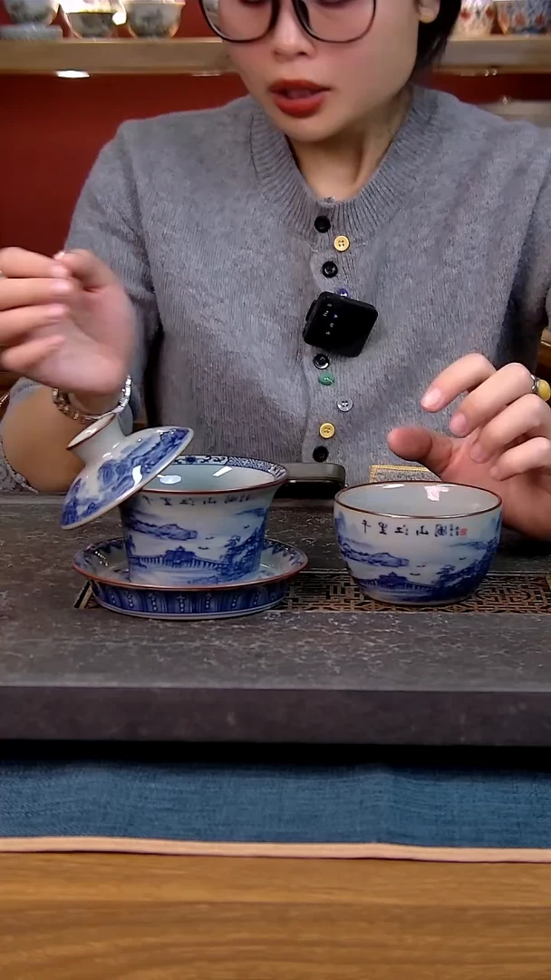 简装家用款2件套 老陶泥开片纹陶瓷茶具