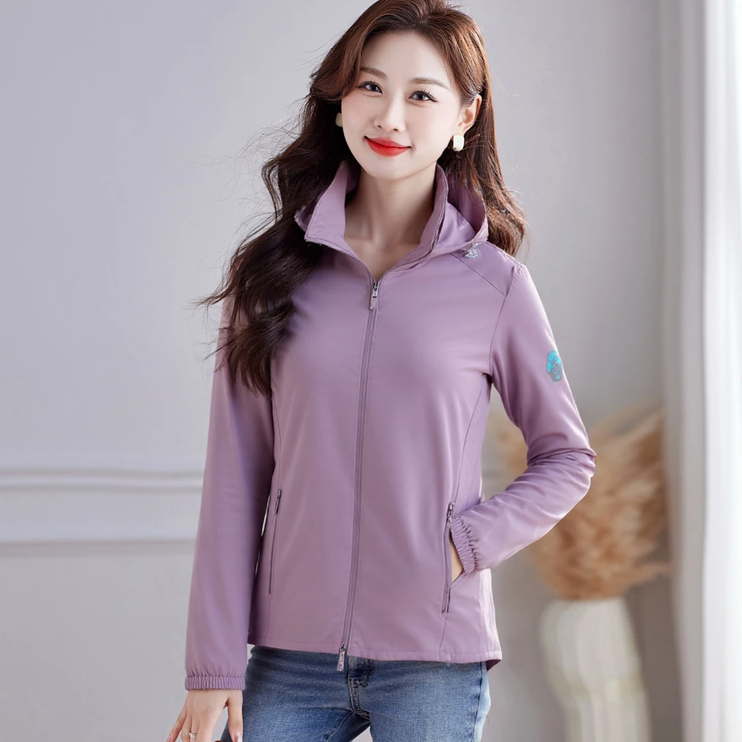 啄木鸟冰丝防晒衣女休闲新款夏季薄款防晒服防紫外线宽松大码外套