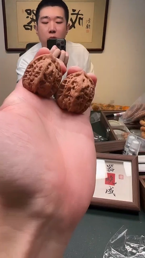 把件文玩核桃31.5mm+ 佛肚1对 7号