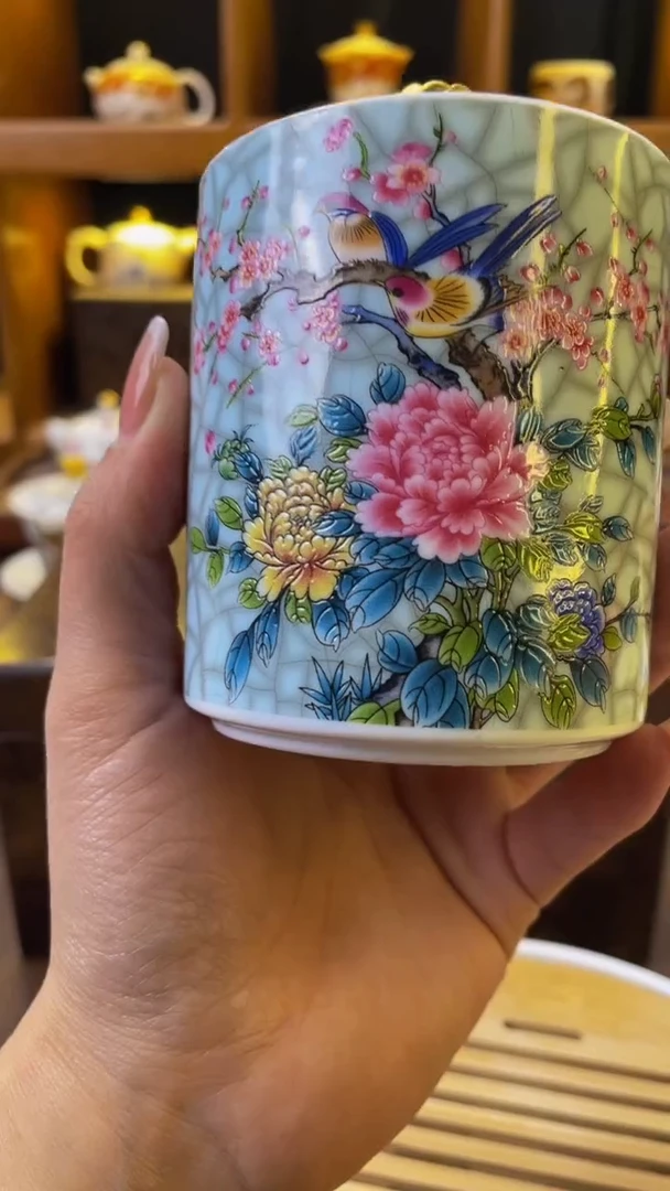 【闪购商品】杯喜上眉梢茶叶罐小号