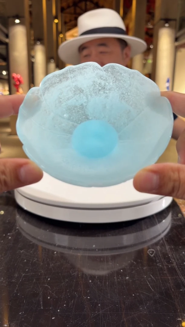 摆件天青色晨露坚果碟