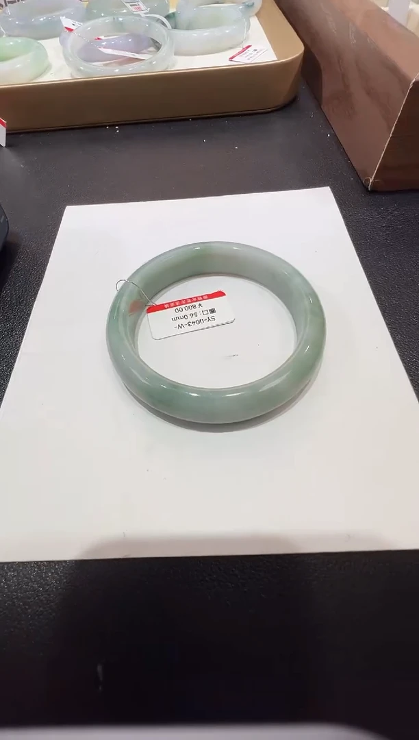 纯天然缅甸A货翡翠手镯56-57mm-43号