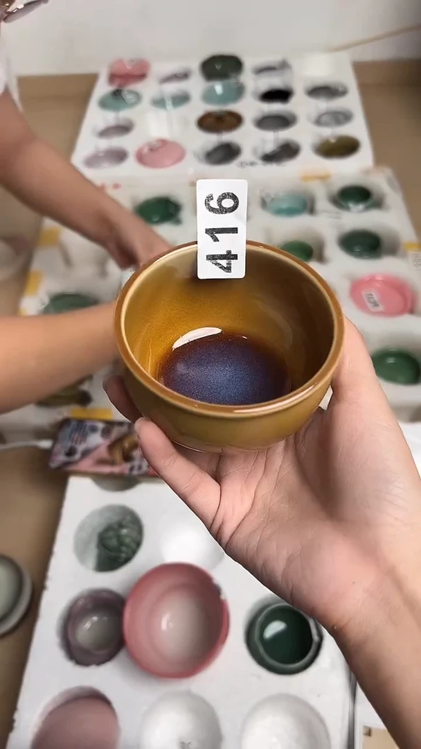 龙泉云间青瓷小米茶器