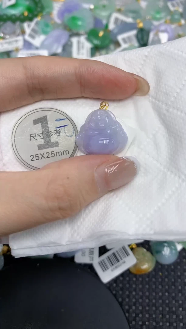 颈饰18K金镶嵌翡翠111111111
