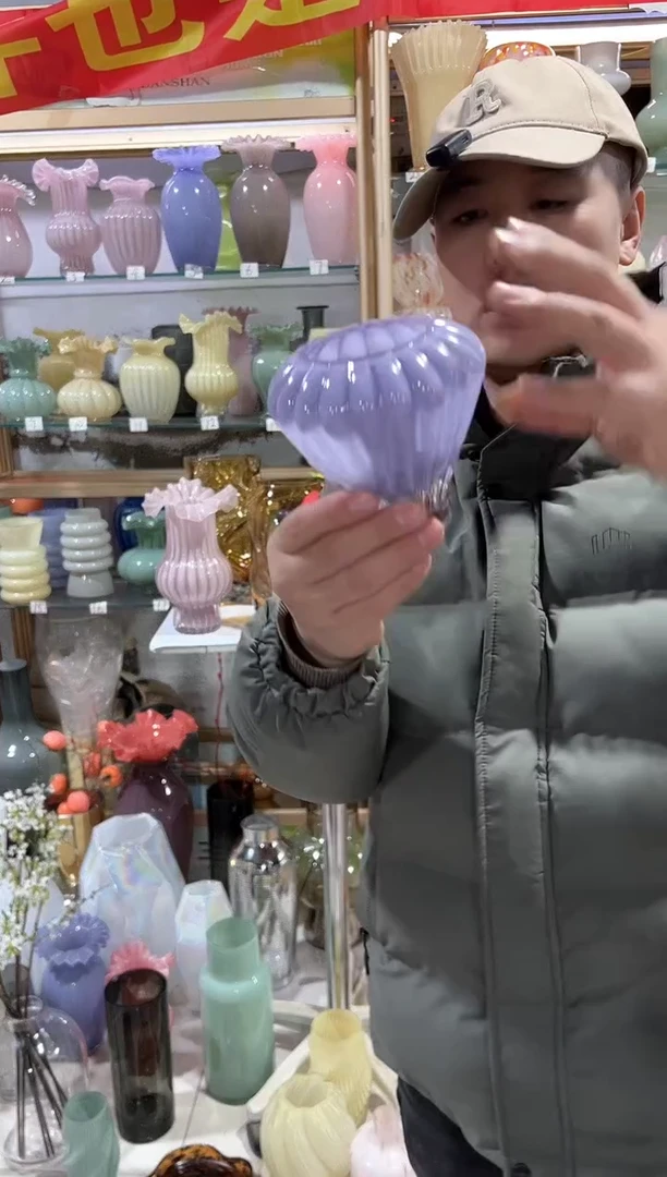 【闪购商品】无铅玻璃紫色热气球