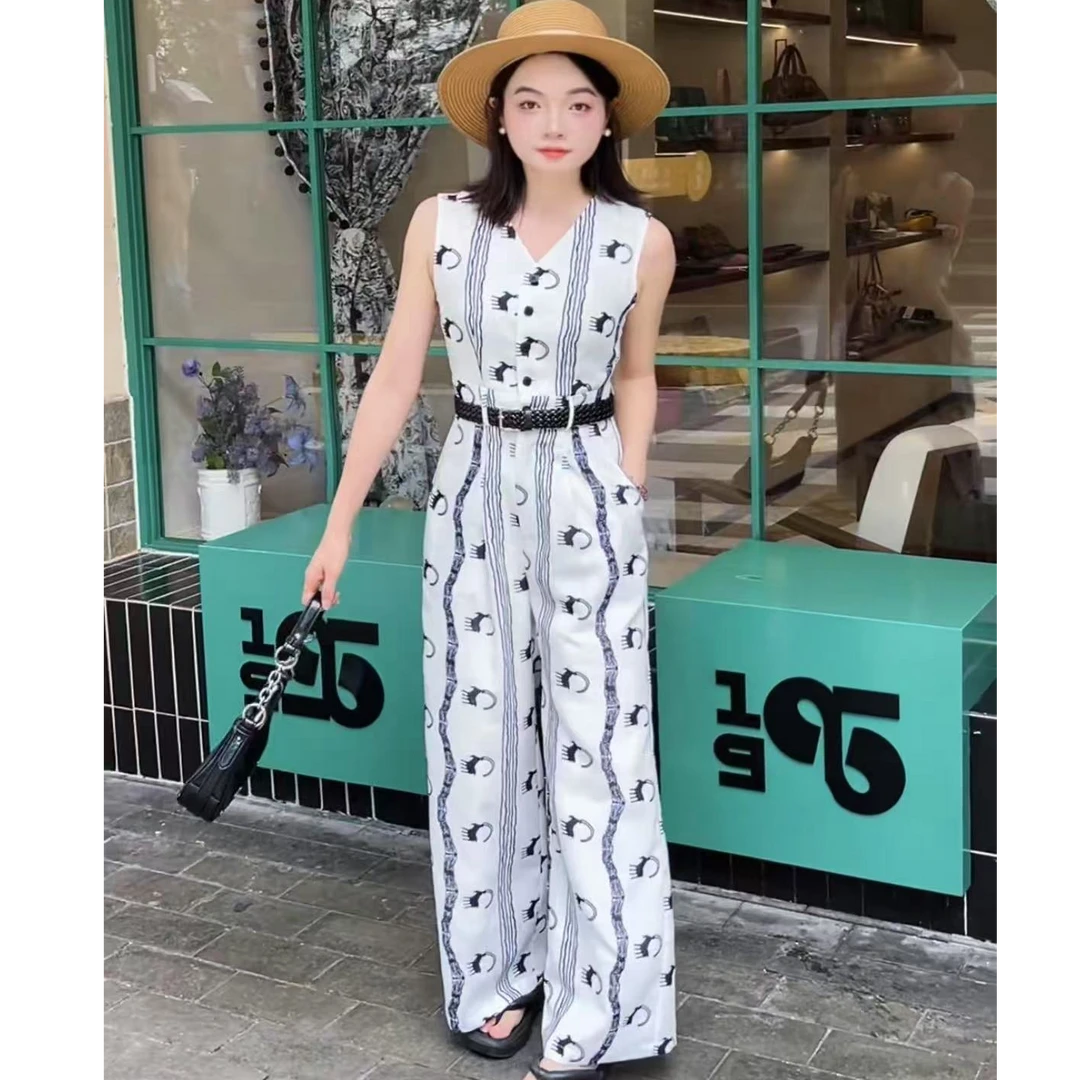 【灿金悠行】小美人鱼小个子定制薄款连体衣连体裤通勤风气质高腰