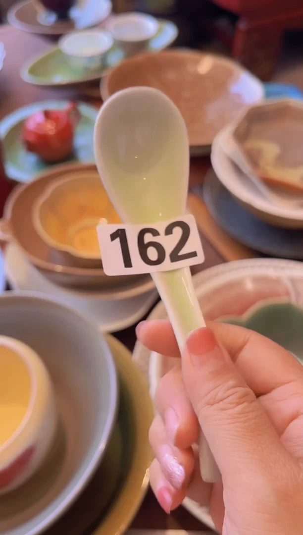 碗162福利春草绿勺4只