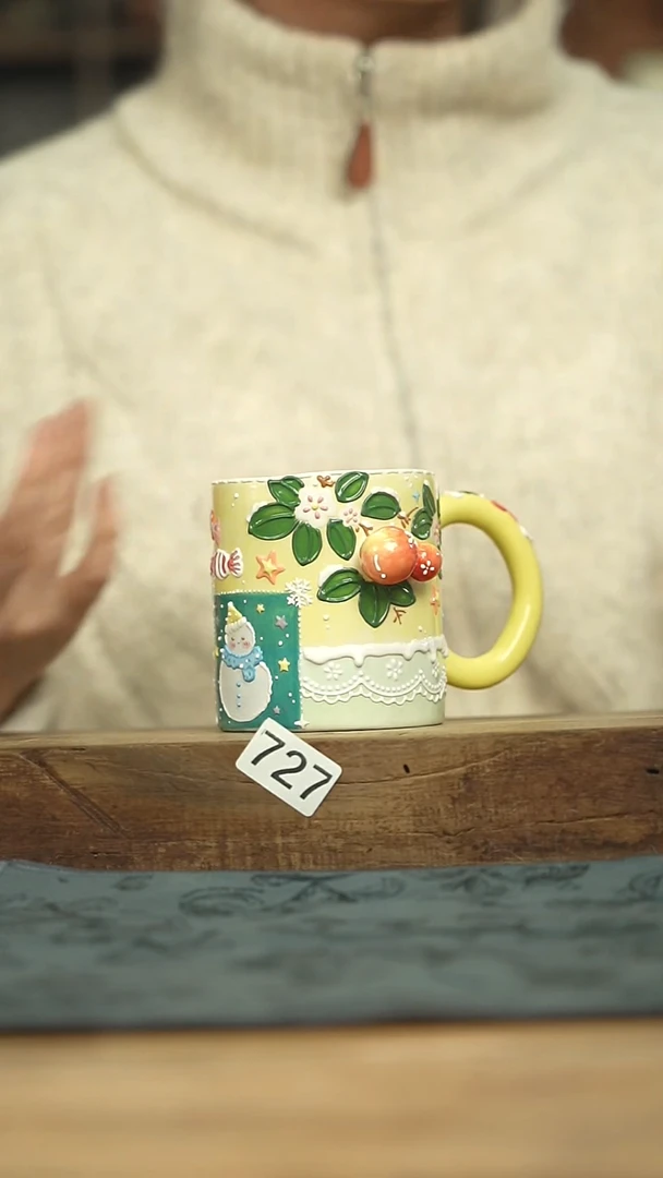 设计师手作款！！嘻嘻设计师/咖啡杯